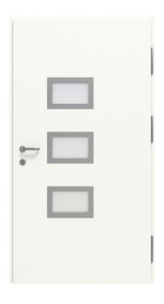 Interio Energiespar-Haustür Stahl-Alu Motiv B03 RAL 9016-RAL 9016 Frontansicht innen
