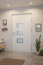 Interio Energiespar-Haustür Stahl-Alu Motiv B03 RAL 9016-RAL 9016 Stilwelt innen