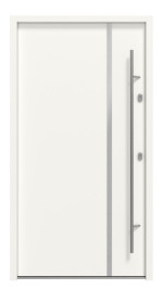 Haustür System S68 2ZA Hebe RAL 9016-RAL 9016 Frontansicht außen