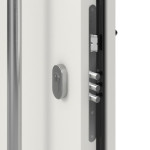 Haustür System S68 2ZA Hebe RAL 9016-RAL 9016 Detail Schließer