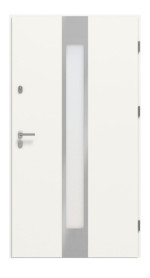 Haustür System S68 2ZA Neptun RAL 9016-RAL 9016 Frontansicht innen