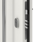 Haustür System S68 2ZA Neptun RAL 9016-RAL 9016 Detail Schließer