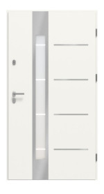 Haustür System S68 2ZA Luna RAL 9016-RAL 9016 Frontansicht innen