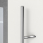 Haustür System S68 2ZA Luna RAL 9016-RAL 9016 Detail Drücker