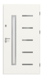 Haustür System S68 2ZA Juventus RAL 9016-RAL 9016 Frontansicht innen