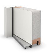 Haustür System S68 2ZA Juventus RAL 9016-RAL 9016 Detail Querschnitt