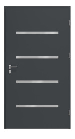 Haustür System S68 ZL ARCTIC Westa RAL 7016-RAL 7016 Frontansicht innen