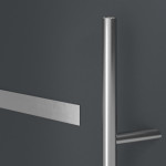 Haustür System S68 ZL ARCTIC Westa RAL 7016-RAL 7016 Detail Drücker