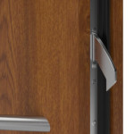 Haustür System S68 ZL ARCTIC Westa Golden Oak-Golden Oak Detail Schließer