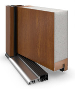 Haustür System S68 ZL ARCTIC Westa Golden Oak-Golden Oak Detail Querschnitt