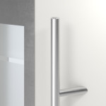 Haustür System S68 ZL ARCTIC Luna RAL 9016-RAL 9016 Detail Drücker