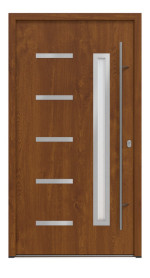 Haustür System S68 ZL ARCTIC Juventus Golden Oak-Golden Oak Frontansicht außen