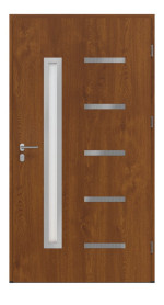 Haustür System S68 ZL ARCTIC Juventus Golden Oak-Golden Oak Frontansicht innen