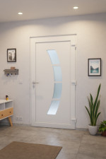 Haustür Smart AL-107 RAL 9016-RAL 9016 Stilwelt innen