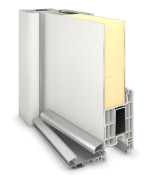 Haustür Smart AL-104 RAL 9016-RAL 9016 Detail Querschnitt