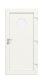 Haustür Kunststoff Premium F011 RAL 9016-RAL 9016 Frontansicht innen