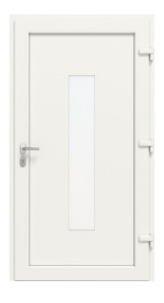 Haustür Kunststoff Premium F016 RAL 9016-RAL 9016 Frontansicht innen