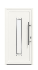 Haustür Kunststoff Premium F031 RAL 9016-RAL 9016 Frontansicht außen