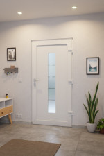 Haustür Kunststoff Premium F036 Anthrazit Struktur-RAL 9016 Stilwelt innen