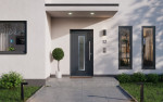 Haustür Kunststoff Premium F036 Anthrazit Struktur-RAL 9016 Stilwelt main