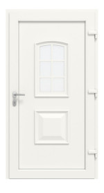 Haustür Kunststoff Premium T001 RAL 9016-RAL 9016 Frontansicht innen