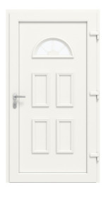 Haustür Kunststoff Premium T004 RAL 9016-RAL 9016 Frontansicht innen