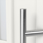 Haustür Kunststoff Premium T009 RAL 9016-RAL 9016 Detail Drücker