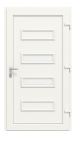 Haustür Kunststoff Premium T010 RAL 9016-RAL 9016 Frontansicht innen