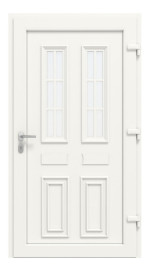 Haustür Kunststoff Premium T043 RAL 9016-RAL 9016 Frontansicht innen