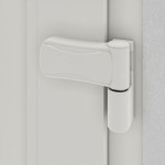 Haustür Kunststoff Premium T043 RAL 9016-RAL 9016 Detail Bänder