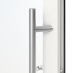 Meeth Haustür Optima 60 RAL 9016-RAL 9016 Detail Drücker