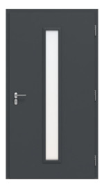 Hörmann Haustür ISOPRO IP 020 RAL 7016-RAL 7016 Frontansicht innen