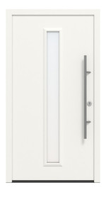 Hörmann Haustür ISOPRO Secur IPS 020 RAL 9016-RAL 9016 Frontansicht außen