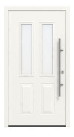 Hörmann Haustür ISOPRO Secur IPS 410 RAL 9016-RAL 9016 Frontansicht außen