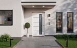 Interio Energiespar-Haustür Stahl-Alu Black Design Motiv B06 RAL 9016-RAL 9016 Stilwelt main