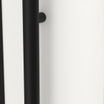 Interio Energiespar-Haustür Stahl-Alu Black Design Motiv B06 RAL 9016-RAL 9016 Detail Drücker