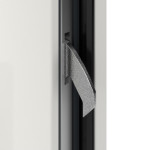 Interio Energiespar-Haustür Stahl-Alu Black Design Motiv B06 RAL 9016-RAL 9016 Detail Schließer