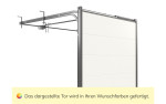 FLEXIDOOR Garagentor Sektionaltor Pro Glatt L-Sicke RAL 9010 1