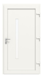Haustür Kunststoff Premium Plus F047 RAL 9016-RAL 9016 Frontansicht innen