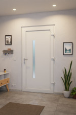 Haustür Kunststoff Premium Plus F047 RAL 9016-RAL 9016 Stilwelt innen