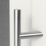 Haustür Kunststoff Premium Plus F047 RAL 9016-RAL 9016 Detail Drücker