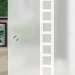 Detail von FLEXO Glasschiebetür Satiniert Quadro L 5636