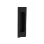 Griffmuschel eckig 120 x 40 mm Schwarz matt - Intersteel