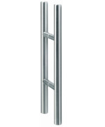 Griffstange Rondo für Bergamo Motiv klar 2-flg. Glaspendeltür mit zwei festen Seitenteilen und Oberlicht DORMA Mundus BTS Variante 12 - Erkelenz