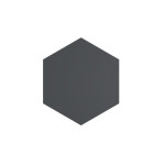 Ansicht von Wandpaneel schwarz Hexagon 300 x 300 mm Bild 1