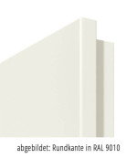 Rundkante von Doppelflügeltür Weißlack RAL 9010 Premium inkl. Zarge