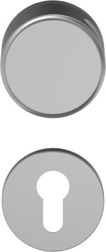 Ansicht D310 Schutzgarnitur Knopf-Drücker Aluminium F1 mit Rundrosette - ECO