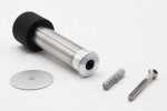 Zubehör von Wandtürstopper mit Pufferkappe Edelstahl 120 mm verdeckt verschraubt - Interio