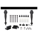 Schiebetürsystem Classic Schwarz für Holztüren - Intersteel