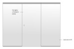 Skizze von Ufficio Motiv klar Glasschiebetür mit zwei festen Seitenteilen Sigma Flexible Variante 2 - Erkelenz